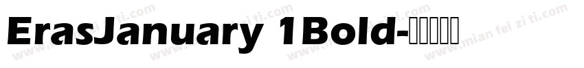 ErasJanuary 1Bold字体转换